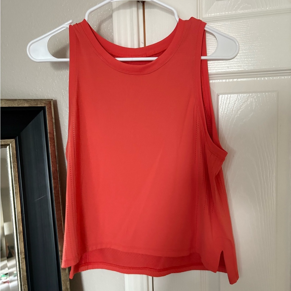 Lululemon Orange Sculpt Tank